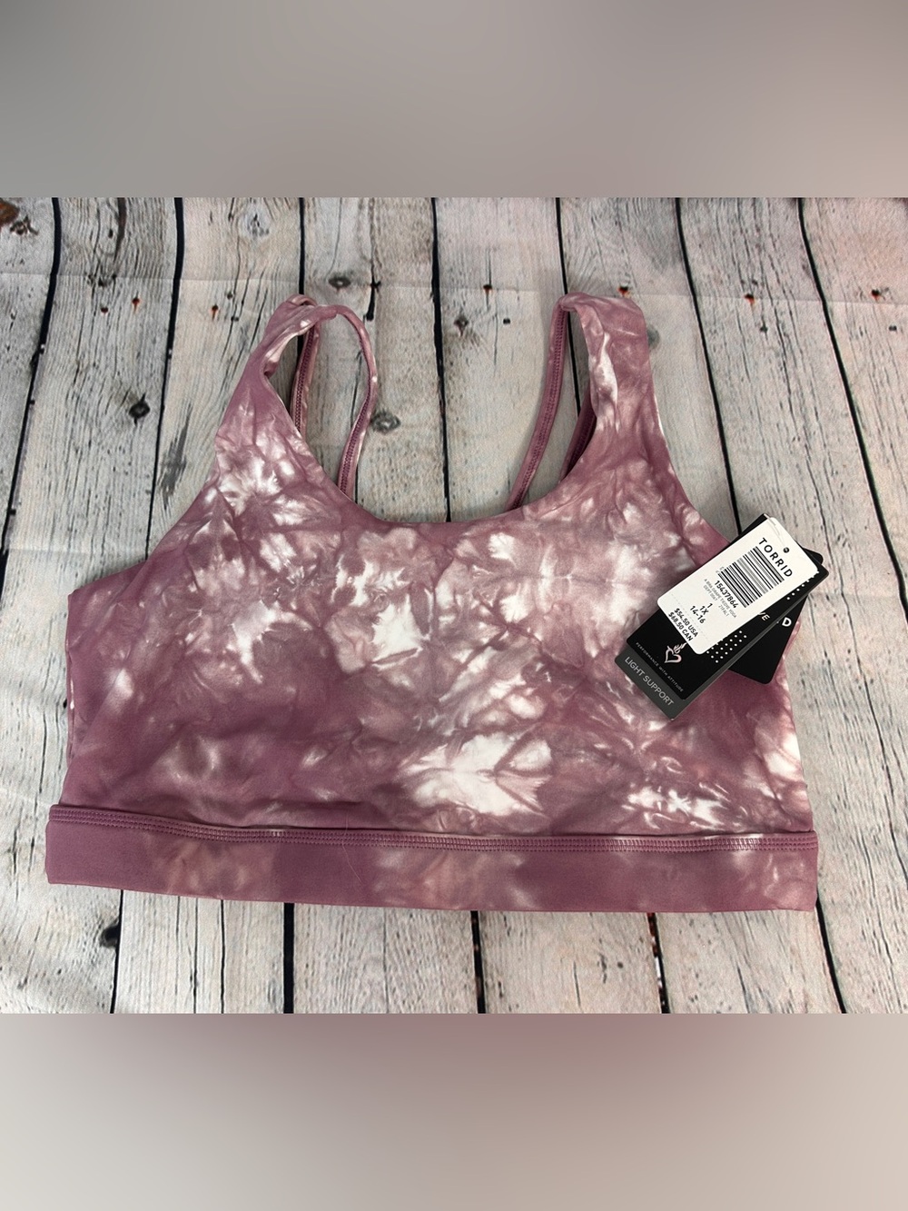 Torrid low-impact tie-dye wireless sports bra size 1X 14-16
